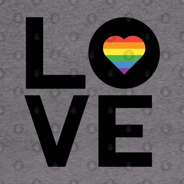 LGBT Rainbow Love T-Shirt Gay Lesbian Inspired Rainbow Heart LGBT Pride by giftideas